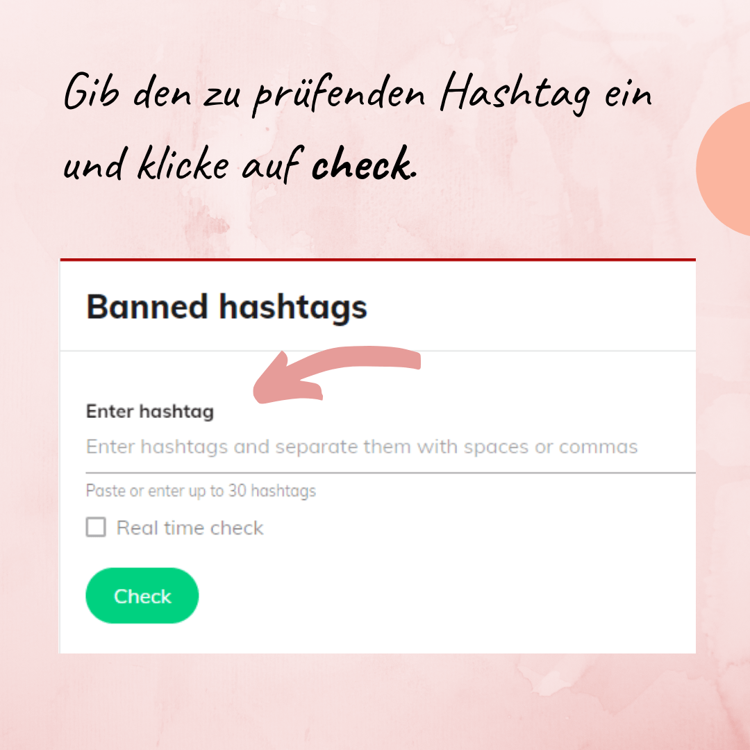 Banned hashtags